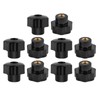 10pcs Universal Black Color,Yctze 1/4 Female Nut Shifter Machine Tool