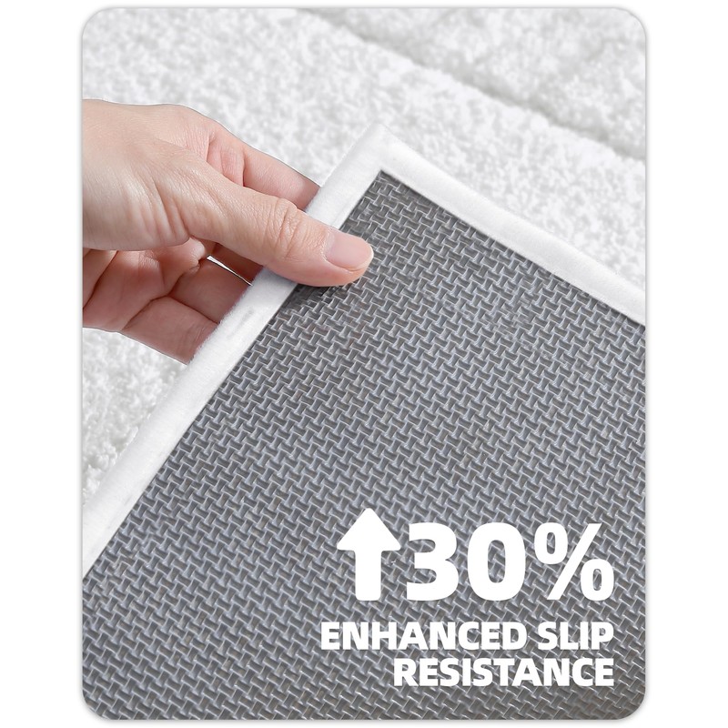 Color&Geometry Small Bath Mats Non-Slip Washable 40 x 60 cm