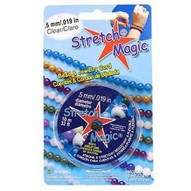 Pepperell Stretch Magic Bead Jewelry Elastic Cord String Line | Clear Pearl Black | 5M 25M 100M | 0.5mm 0.6mm 0.7mm 0.8mm 1mm Diameters