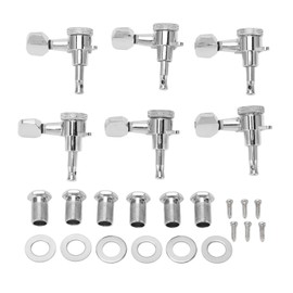 6 Set Tuning Pegs Electric Guitar Machine Heads Tuners Parts Accessories 1:18 Sealed Locking 6L