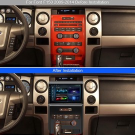 Android 13 Car Stereo for Ford F150 2009 2010 2011 2012 2013 2014 Radio with Wireless Carplay 9 inch Touchscreen GPS Navigation Bluetooth WiFi FM/AM Backup Camera Steering Wheel Control Head Unit