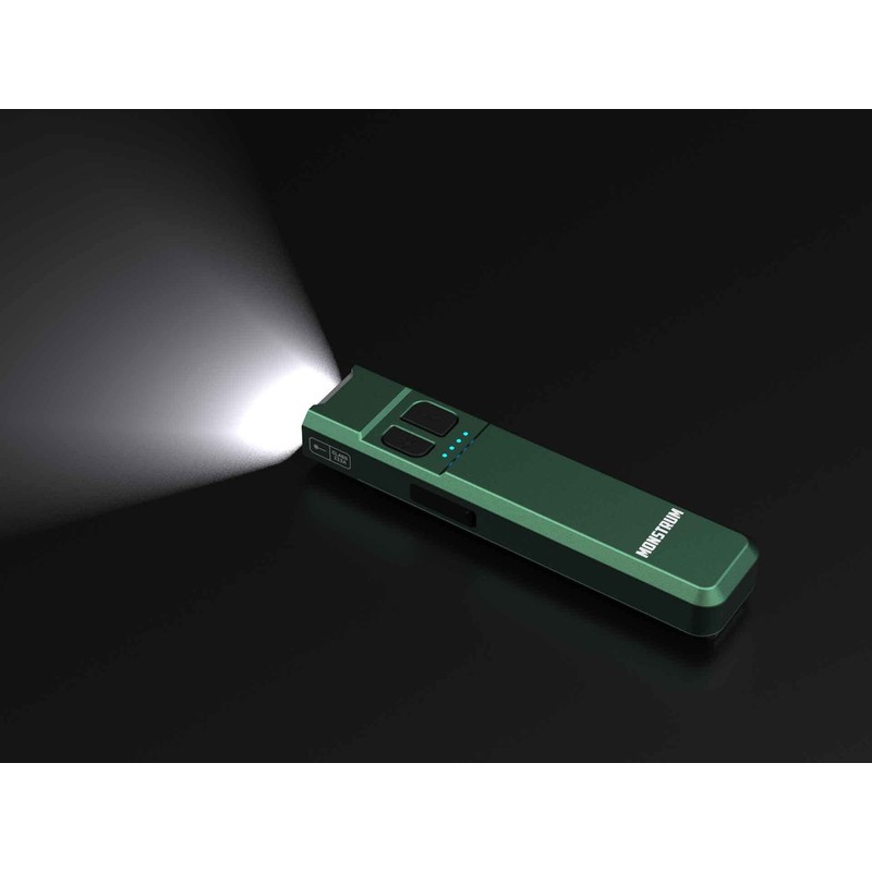Monstrum Tracer 1000 Lumens Ultra-Slim EDC Flashlight | Forest Green