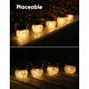 PARTPHONER Solar Lanterns Solar Lights Outdoor Waterproof 18-Pack, Solar Powered