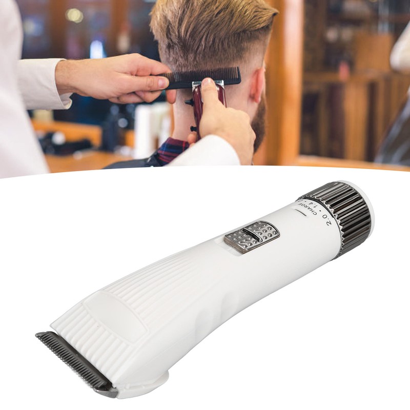 Electric Hair Clipper Rechargeable Hair Grooming Trimmer with 4 Guide