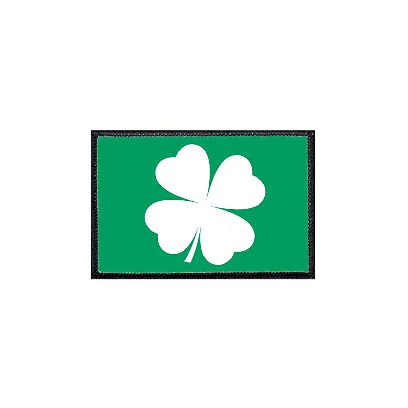 Four Leaf Clover - White Morale Patch | Hook and