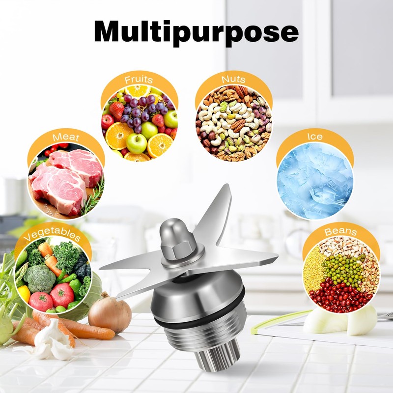 Blender Replacement Wet Blade Kit (4-Piece) - Compatible with Vitamix