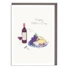 Cheese & Wine Father's Day Card - 'Happy Father's Day'
