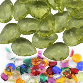 25 x 18 mm Teardrop pirata tesoro joyas para juegos y fiestas – 40 piezas, amarillo (Yellow CH23), 40