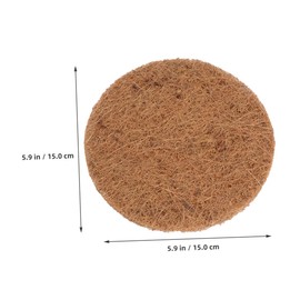 POPETPOP 12 Stück Teppich aus Seide, Nistmaterial, Vogelmatte, Papageien-Zuchtmatte, Nestmatten, Palmenseide, Hellbraun