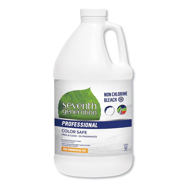 Single Seventh Generation Professional Non Chlorine Bleach, Free and Clear, Unscented, Color-Safe, 64 Fluid Ounce - 1 each