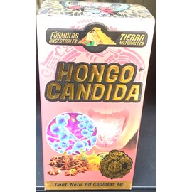 Natural De México Hongo Candida Suplemento Natural Candida Fungus Natural Supplement, 60 Capletas