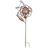 Sunset Vista Designs Solar Garden Stake - Antiqued Metal Dragonfly