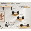 Wood Cat Wall Shelves with Sisal Cats Window Perch, Wall