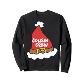 Cousin Crew Weihnachtspyjama, Weihnachtsmannhütte, Merry Xmas Family Sweatshirt