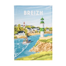 Coucke Wim Breizh Printed Cotton Tea Towel 50 x 75 cm