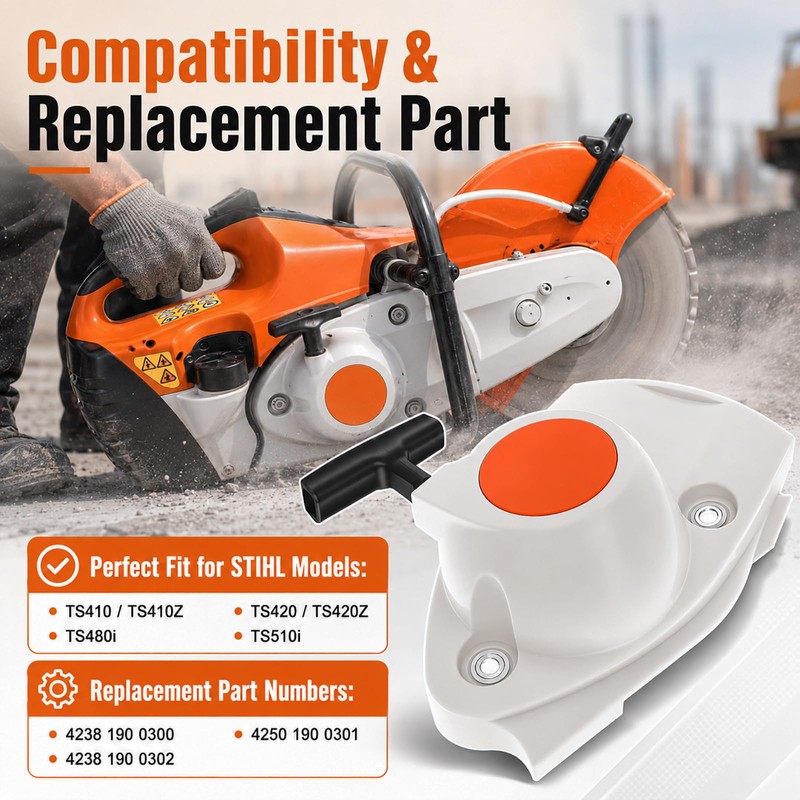 TS420 Recoil Starter Assembly Compatible with S-TIHL TS420Z TS480i