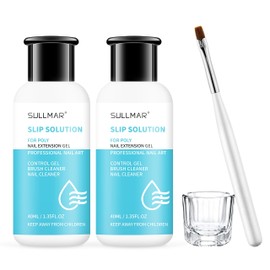 SULLMAR Nail Slip Solution 2.7 fl.oz for Poly Nail Gel Kit Professional Nail Extension for Nail Thickening Solutions