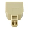 Skywalker Telephone T-Adapter for Single to Dual Jack (Ivory)