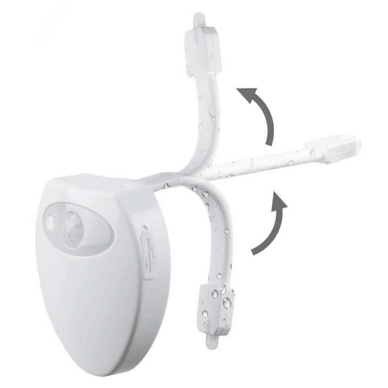 Mini Toilet Lamp USB Charging Body Induction Night Light with