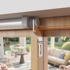 Self Sliding Door Closer, Self Closing Sliding Patio Door Closer, Suitable for 5-8 Feet Automatic Sliding Door, for Used in Patio, Balconies, Kitchens, Bathrooms, etc.