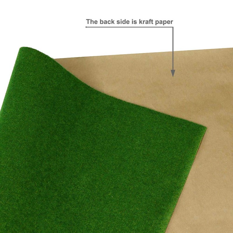 Artificial Model Grass Mat Trains Dark Green 100 x 250cm