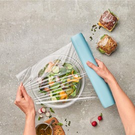 Betty Bossi Foil Cutter Cling Film Universal Plastic Stainless Steel Blue