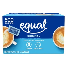 EQUAL 0 Calorie Sweetener, Sugar Substitute, Zero Calorie Sugar Alternative Sweetener Packets, Sugar Alternative, 500 Count