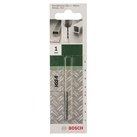 Bosch 2609255000 Metal Drill Bits HSS-R with Diameter 1.0mm