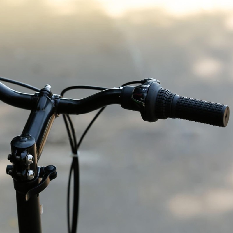 1 Pair MTB Bike Short Handlebar Grips 20x74mm/0.78x2.91inch, Bar Twist