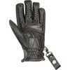 By Design Efficiency Vintage Cafe Racer Leather Black Gloves With
