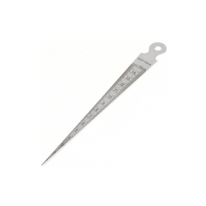 Sourcingmap 0.1mm Accuracy 1MM-15MM Taper Gauge Feeler Gap Hole Measuring