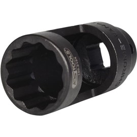 KS Tools 150.2124 Fuel injection socket 12 point, 27mm, 1/2"