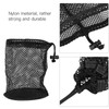 fasient1 Golf Ball Bag Black Mesh Nylon Sack Bag Portable