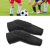 2 Pcs Kids Knee Pads Black Soft Breathable Lightweight Impact