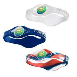 Power Balance the Original - Pulsera de goma de silicona para hombres y mujeres, paquete de 3 brazaletes, seguro, impermeable, ligero, duradero, tamaño de M+M+L (M 19.0 cm/L 20.5 cm), ML, Silicona, Sin gemas.