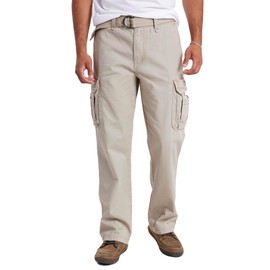 UNIONBAY mens Survivor Iv Relaxed Fit Cargo - Reg and Big Tall Sizes Casual Pants, Desert, 36W x 32L US