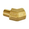 Brass 1/8 Inch NPT 45 Degree Elbow Pipe Fitting, 3PCS