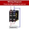 mxuteuk Red LED Light Voltage 110V 22mm 1 NO 2