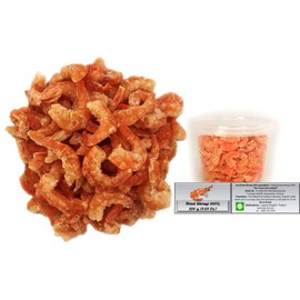Dried Shrimps with Salt for Asian Cuisine Fresh Seafood Flavor or Eat As Snack Sun Dried (200)