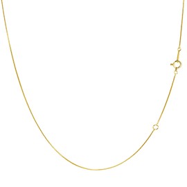 Sears Necklace Chain 10K Gold K10 Gold 15.7 inches (40 cm) Choose from Base Metal K10WG or K10YG or K10PG Venetian Azuki Screw Chain, Yellow Gold