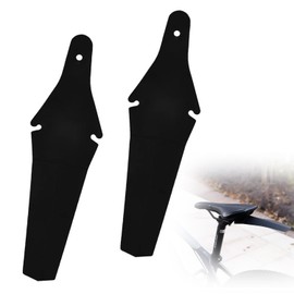 PAVIKE Bicycle Front Mudguard 2pcs Bicycle Mudguard Rear Fender Road Bicycle Butt Saver Quick Fender Guard Bike Mudguard Mudguard Fender (Black)