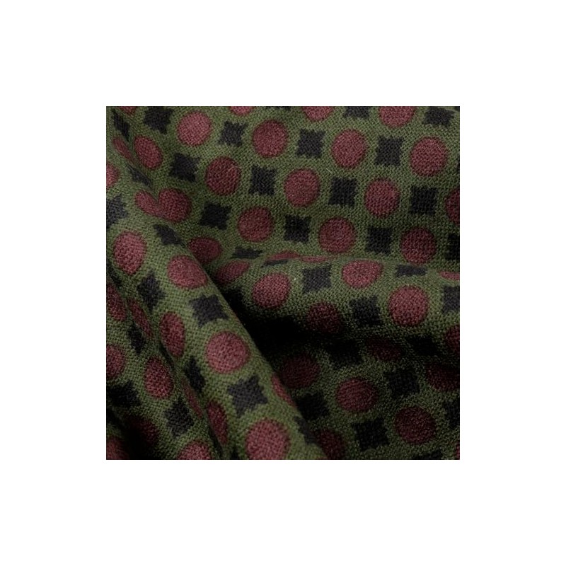 Stetson Allover Dots Wool Scarf Men's with Fringes Autumn Winter