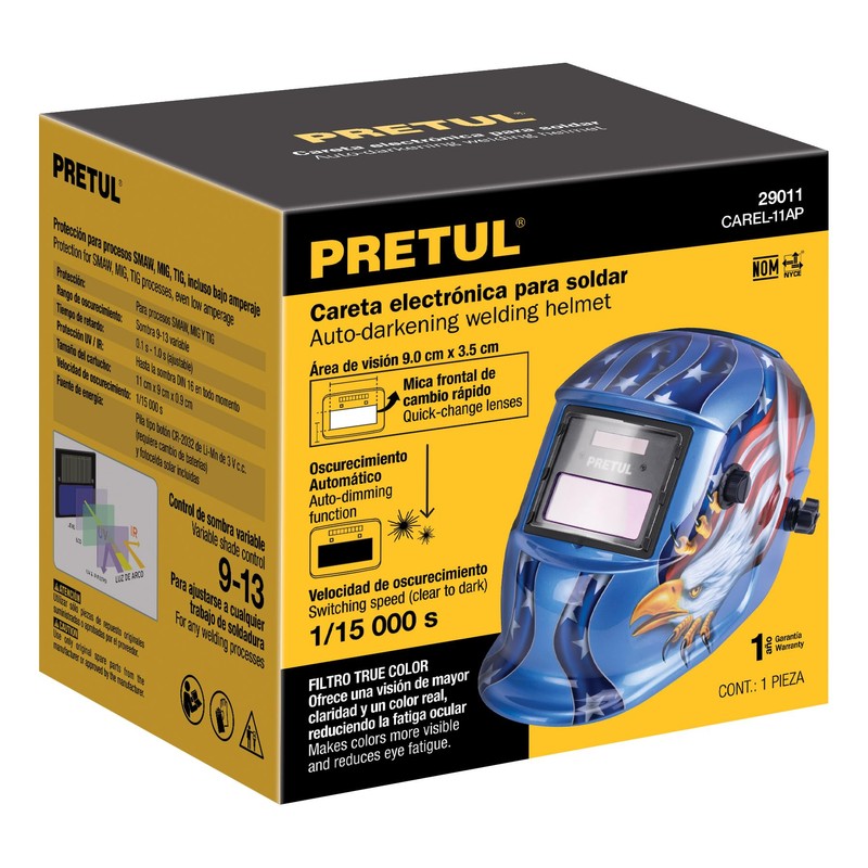 Pretul CAREL-11AP, Careta electrónica para soldar diseño águila sombra 9