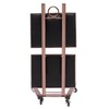 BEACCOSS 2-Tier Stainless Steel Rolling Cart with Foldable Design -