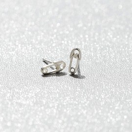 Boma Jewelry Sterling Silver Safety Pin Stud Earring