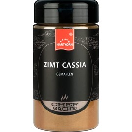 Hartkorn Cinnamon Cassia Ground Chefsache, 145 g (13 cm High and Diameter 6.5 cm), Resealable and Refillable