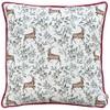 Evans Lichfield Festive Reindeer Cushion Cover,43 x 43cm, Scarlet