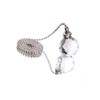 TopHomer Pink, 2 Pcs Crystal Ball Light Pull Cord, Clear