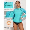 ATTRACO Womens Rash Guard Long Sleeve Sun Protection Rashguard Uv