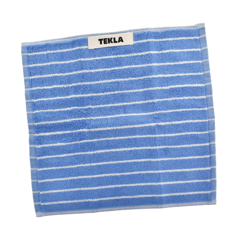 TECLA TERRY TOWELS SRIPED Face Towel, Blue, Clear Blue Stripes